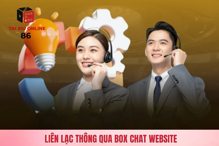 Liên lạc thông qua box chat website