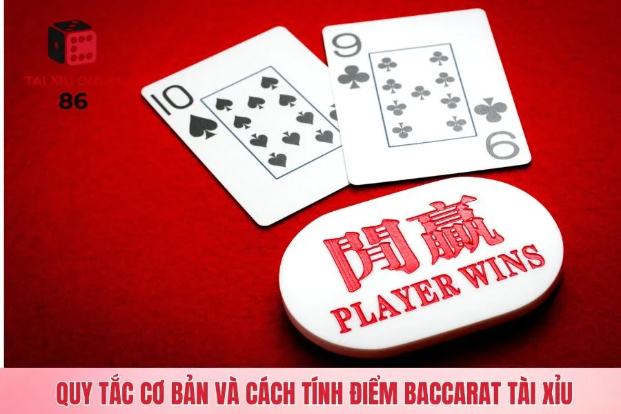Quy tắc cơ bản và cách tính điểm Baccarat tài xỉu