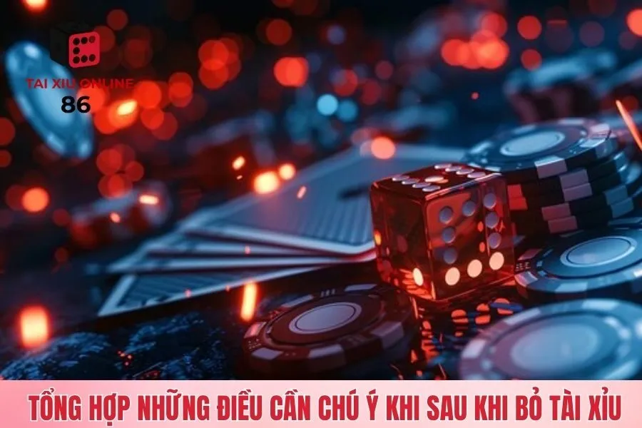 Lưu ý khi áp dụng cách bỏ tài xỉu